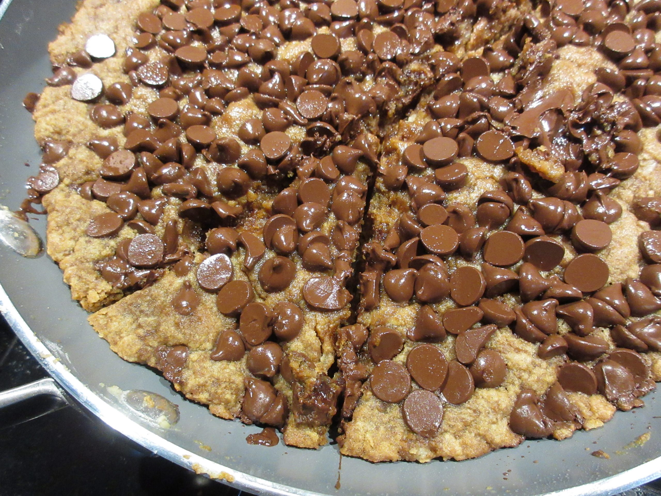 Recipe Chocolate Chip Pan Cookie Gardenerd
