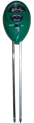 A close up vertical image of the Active Air 3-Way Meter isolated on a white background.