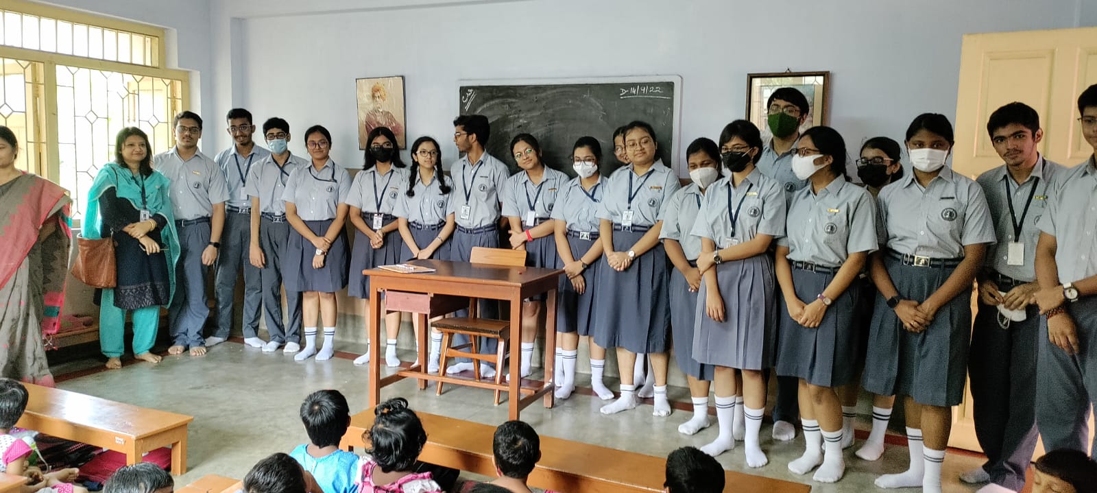 Visit to R K Mission, Siriti Garden High School