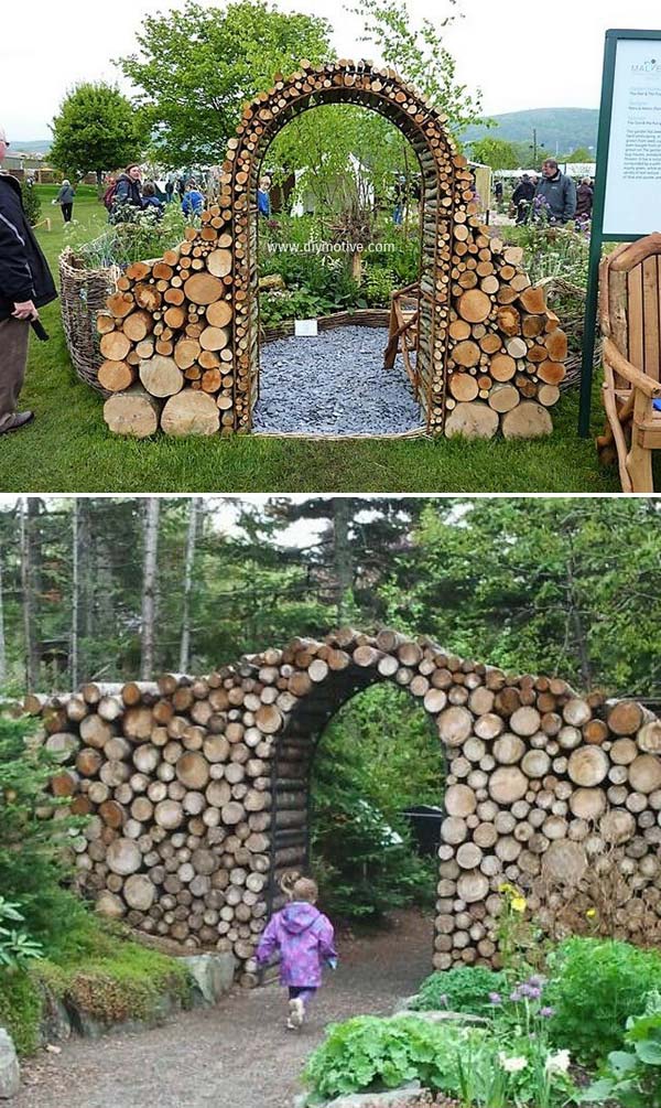 15 Amazing DIY Tree Log Projects for Your Garden