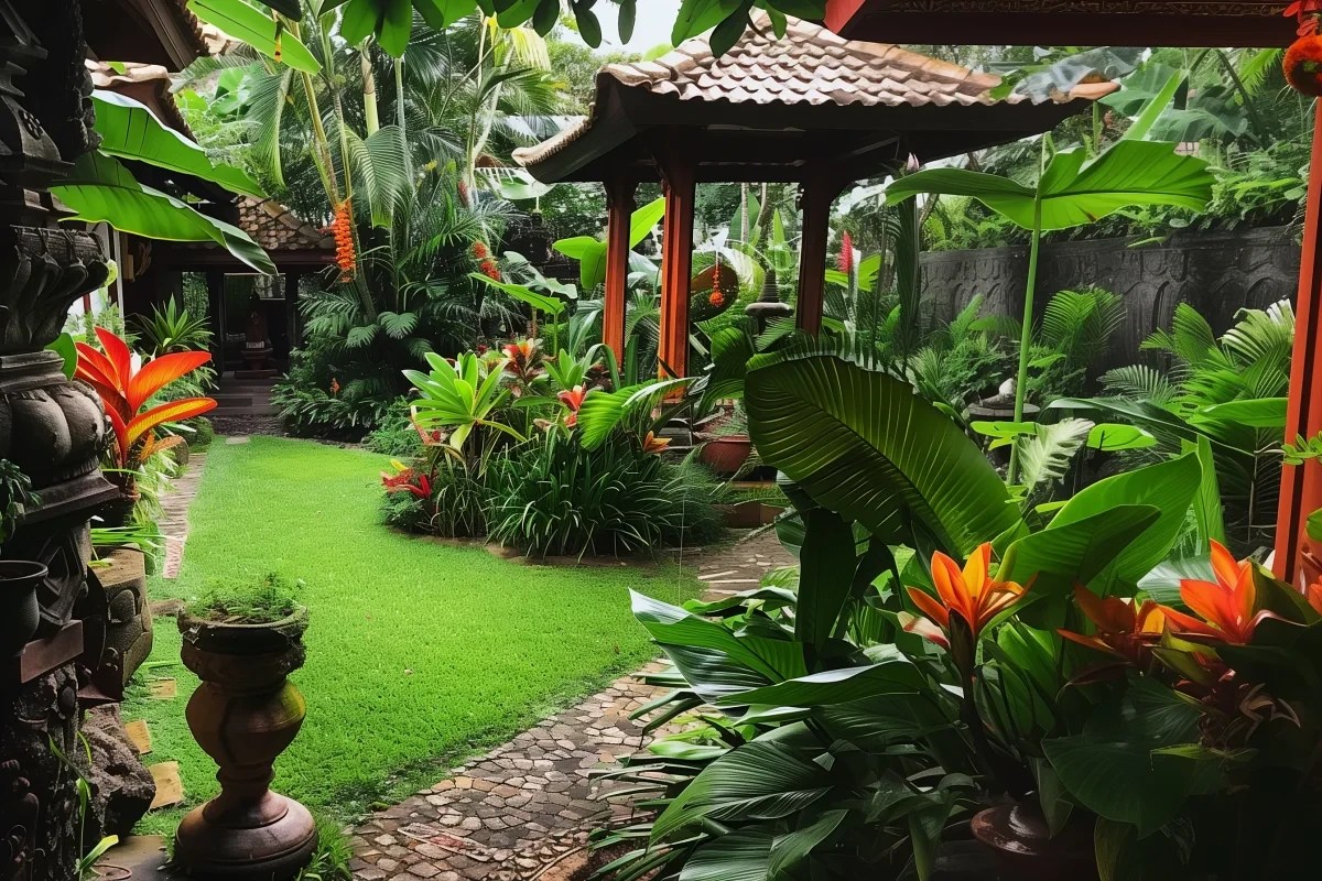 Balinese style garden