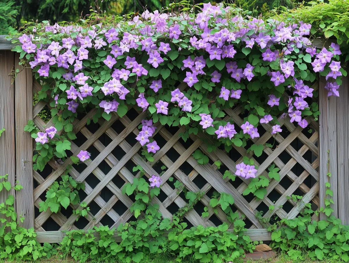 garden privacy ideas - trellis