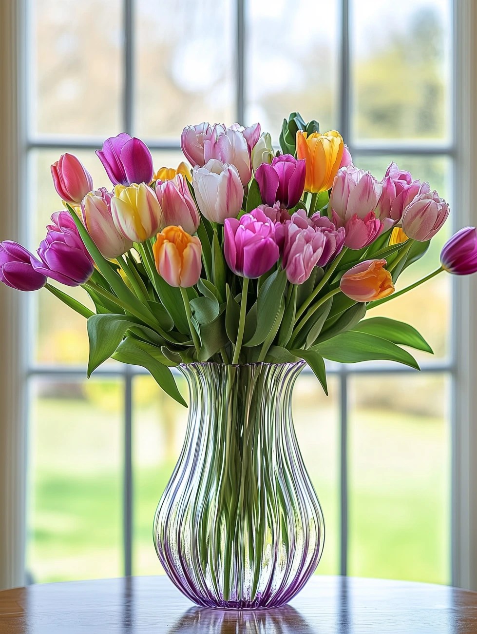 tulip flower arrangements