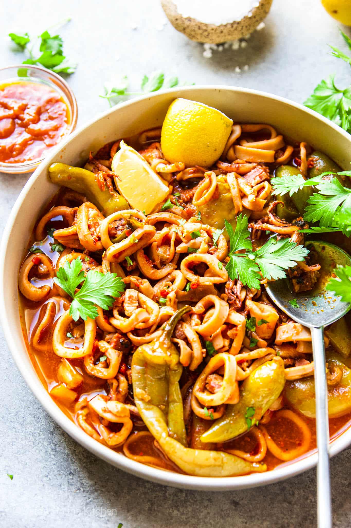 Instant Pot Calamari Stew | Garden In The Kitchen