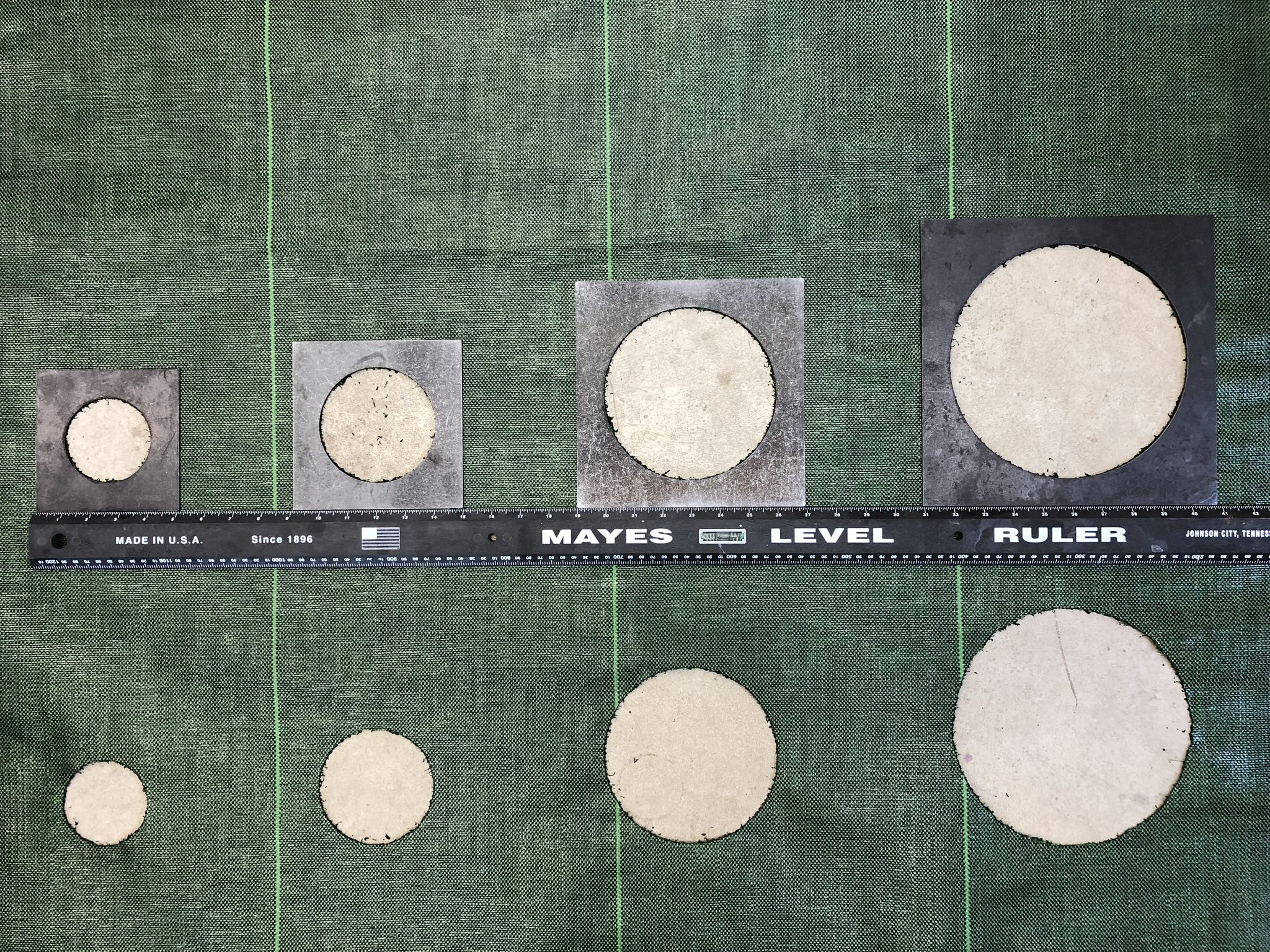 Steel Templates to Make Your Own Garden Mats Garden Mats