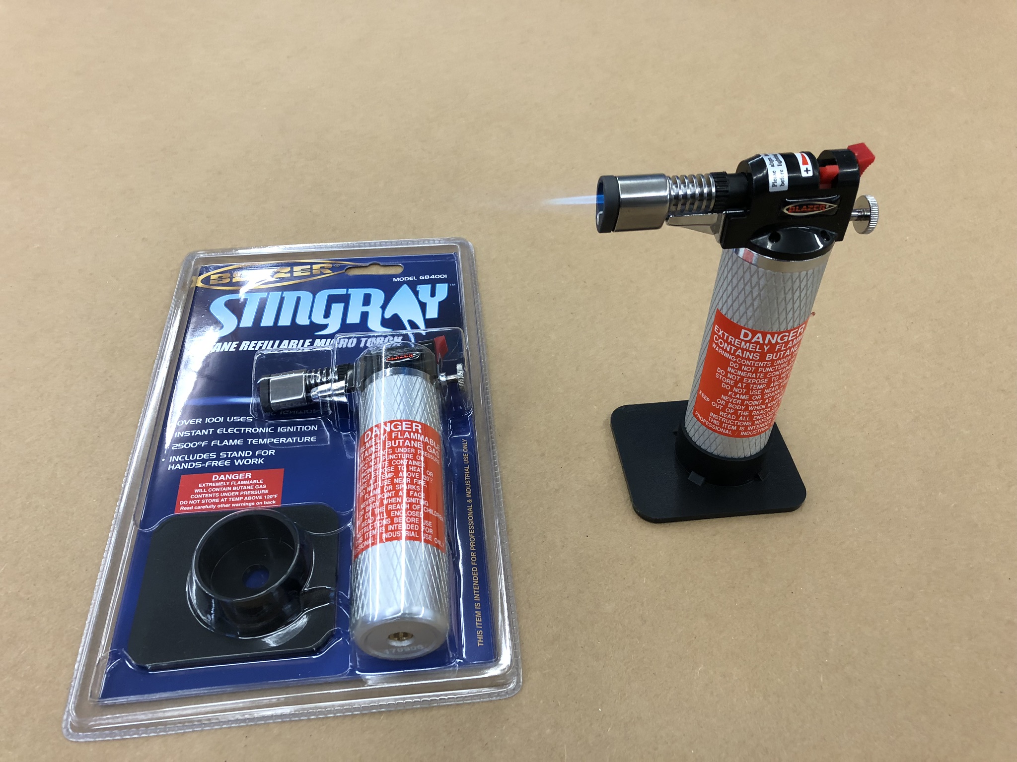 HandHeld Butane Torch for Making Garden Mats Garden Mats