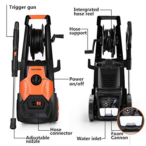PAXCESS Electric Pressure Washer 2150 PSI 1.85 GPM High Pressure Power