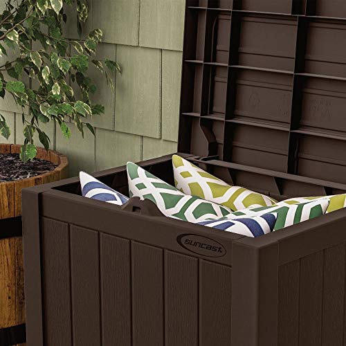 Small Deck Box Outdoor Storage Suncast 22Gallon Small Deck Box Lightweight Resin Outdoor Storage