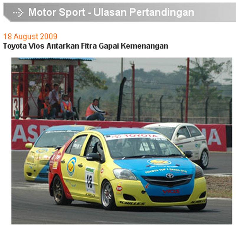 Toyota Vios Antarkan Fitra Gapai Kemenangan – Garden Speed