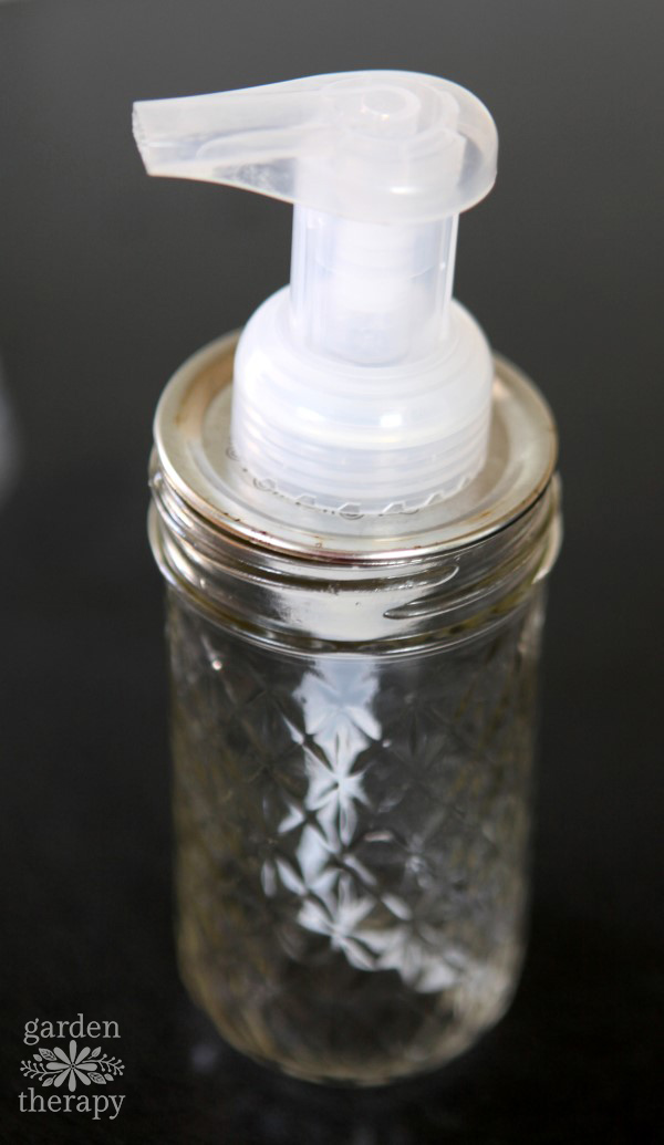 Homemade Foaming Hand Soap Recipe + a DIY Mason Jar Soap Dispenser