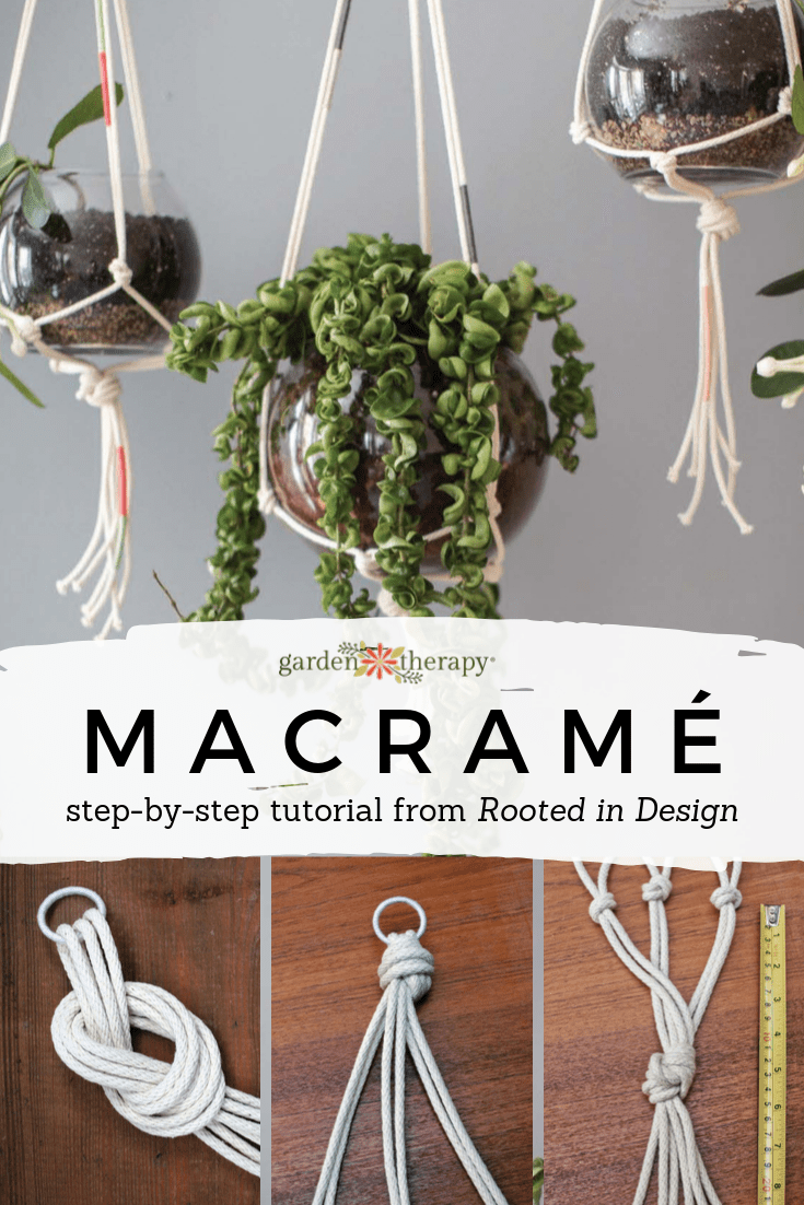 How to Make Modern Macrame Plant Hangers