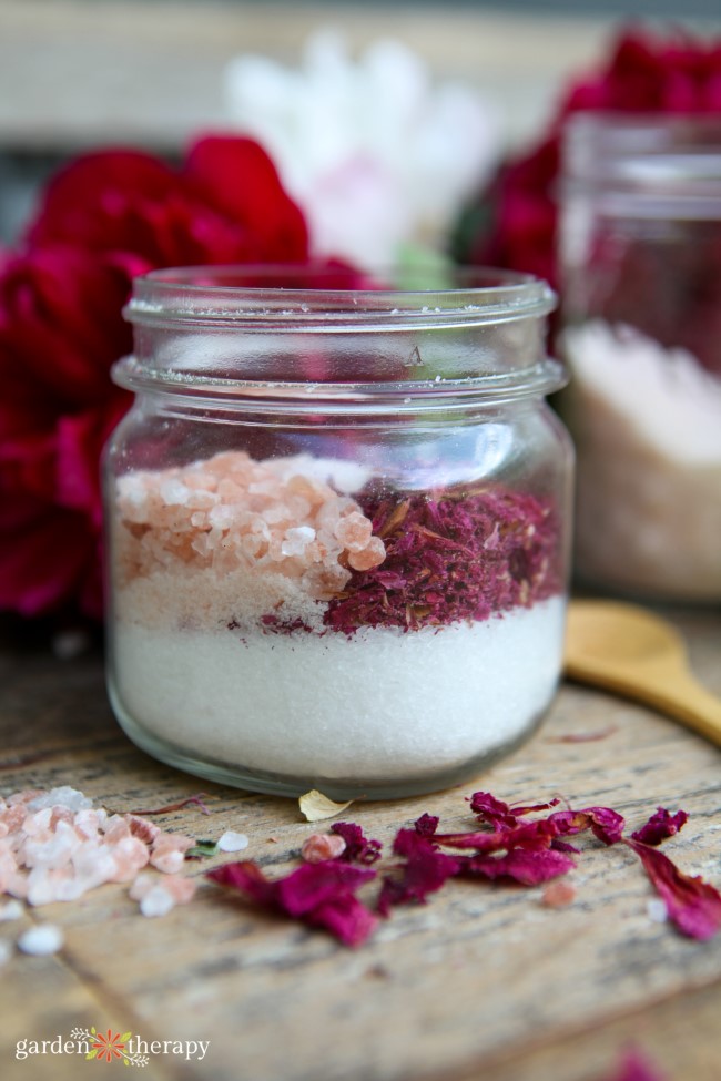 Pretty Pink Peony Bath Salts Recipe Garden Therapy