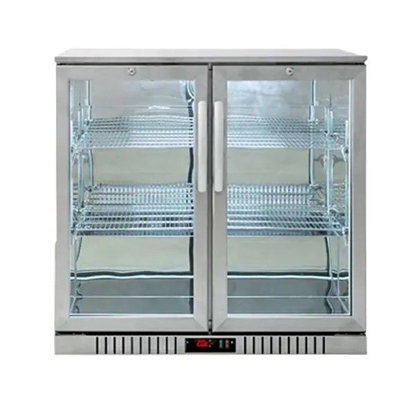 Glaceus Stainless Steel Bottle Cooler 2 Door Gardiff Catering