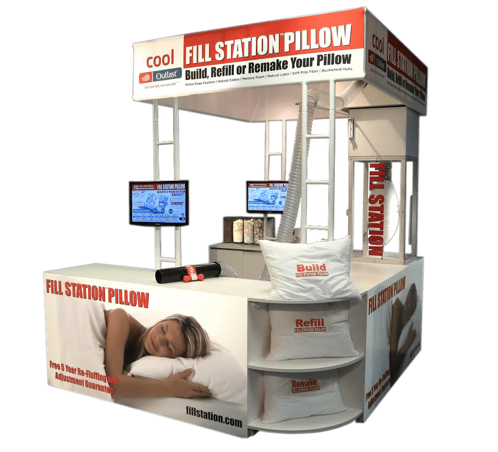 Introducing the Fill Station Pillow Kiosk! Gardners Mattress & More