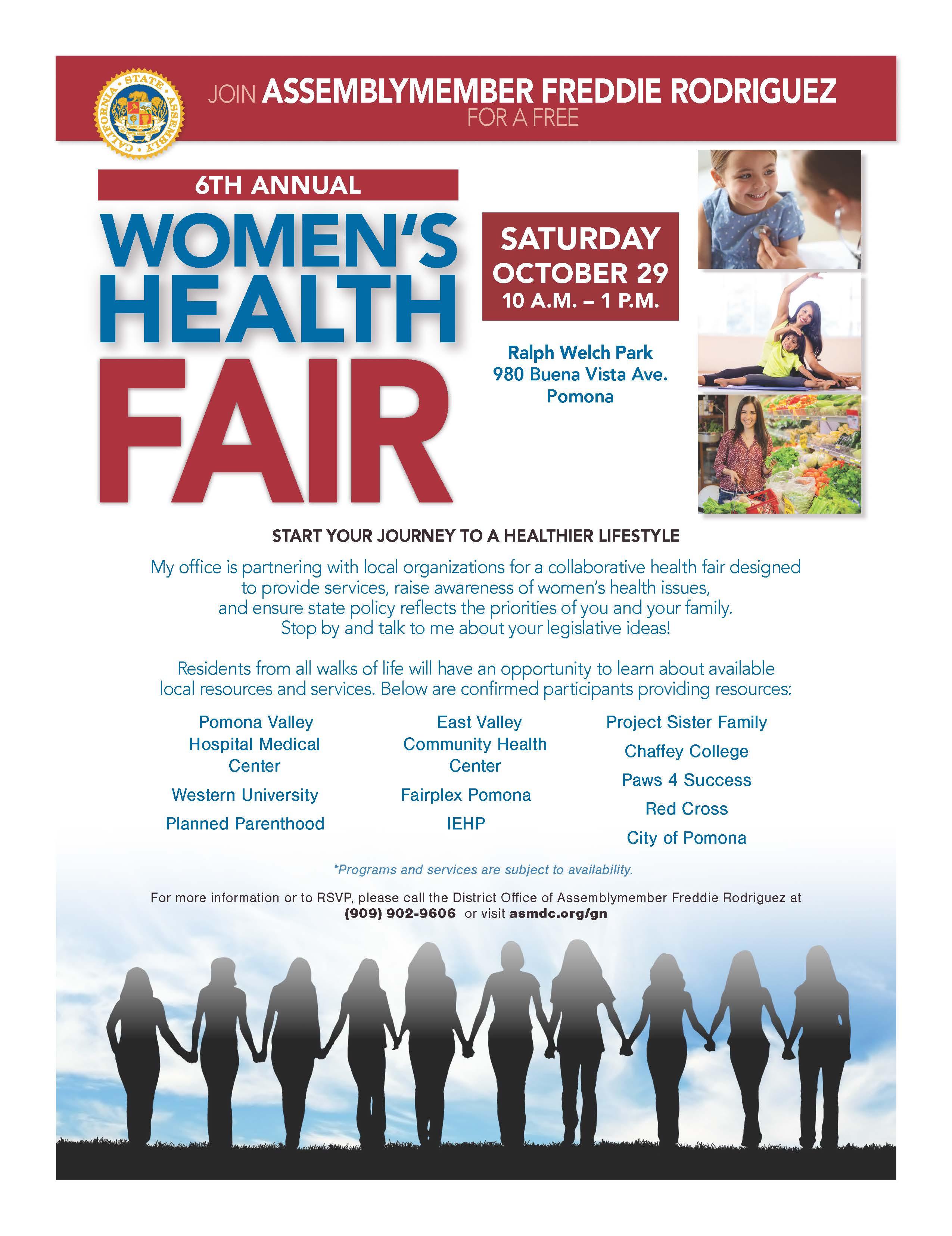 FREE 6th Annual Women's Health Fair Garey High School