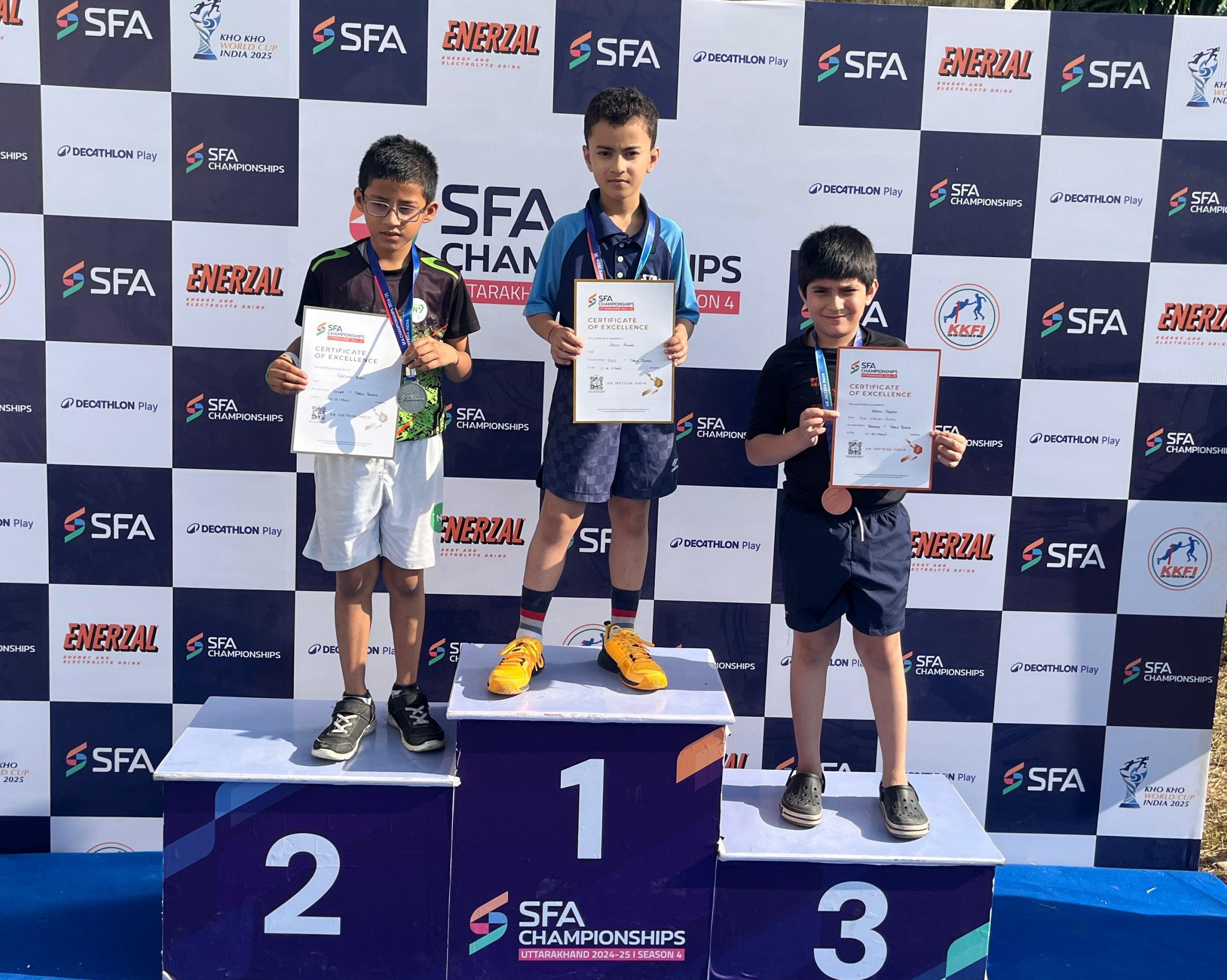 SFA Championships 2024 Rising prodigies Jaivik, Kaira dazzle in Table