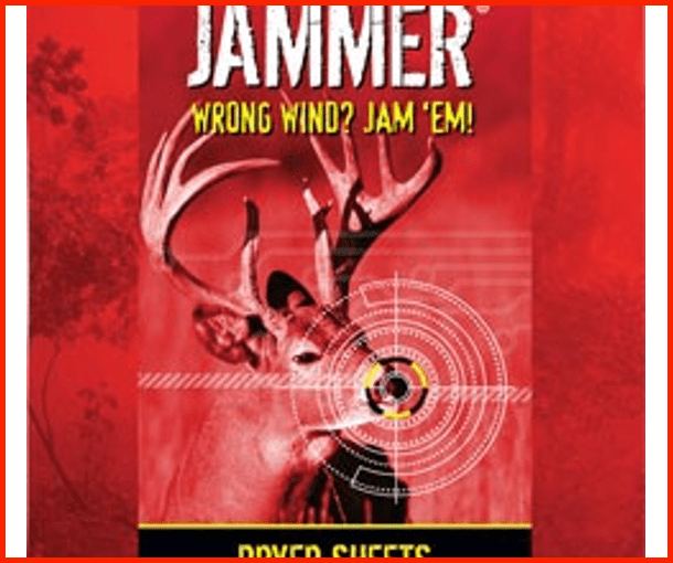 NOSE JAMMER DRYER SHEETS W/ FORMULA Hunting Scents & Deer Lure at