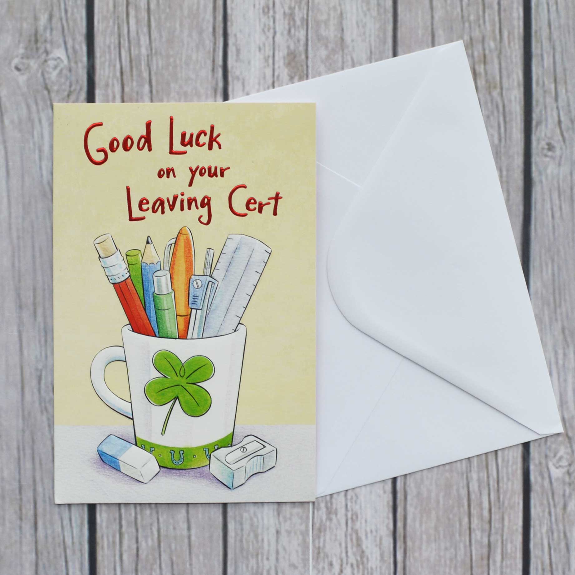 Exam Good Luck Leaving Cert Garlanna Greeting Cards