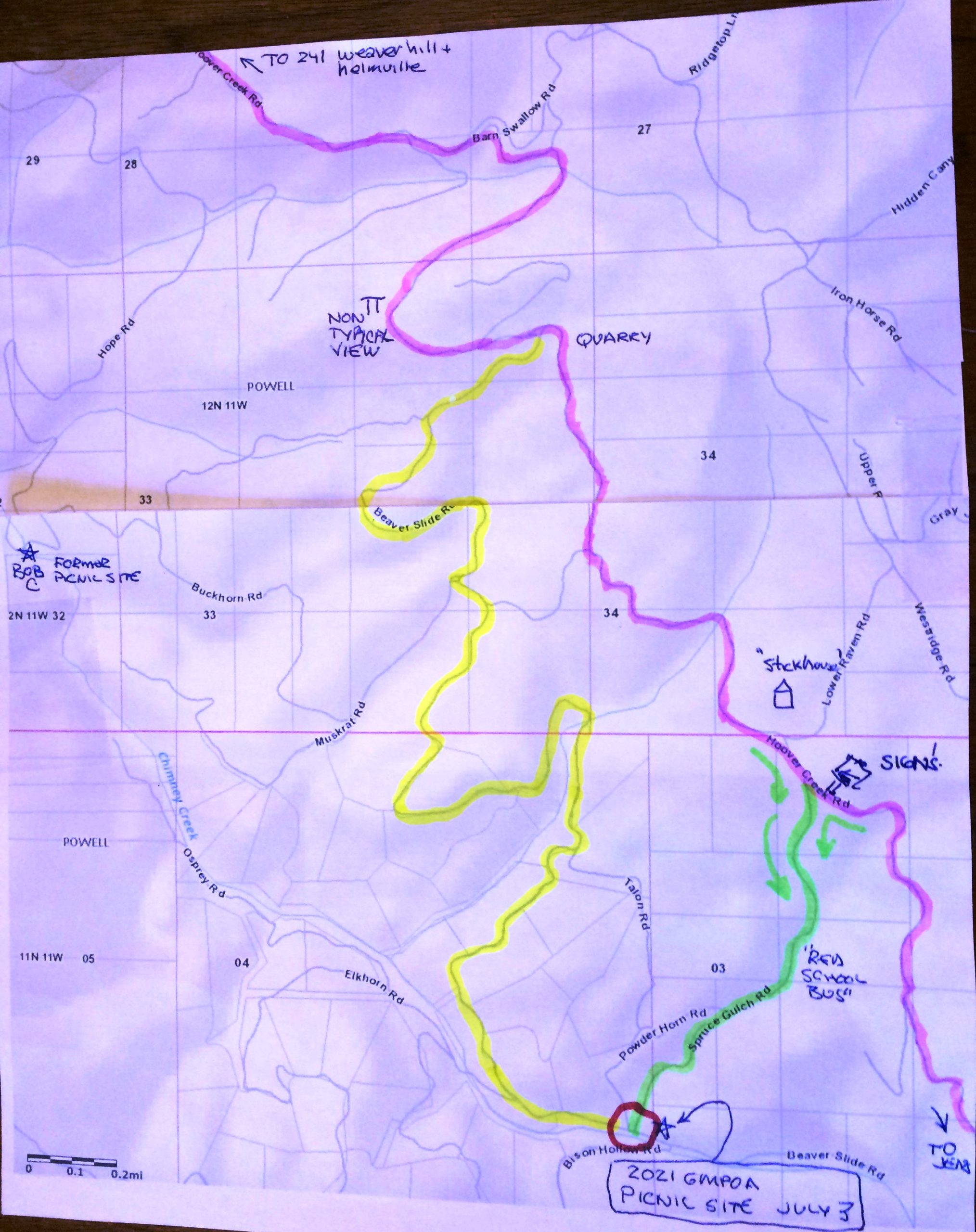 BBQ Map Mountains Property Owners Association