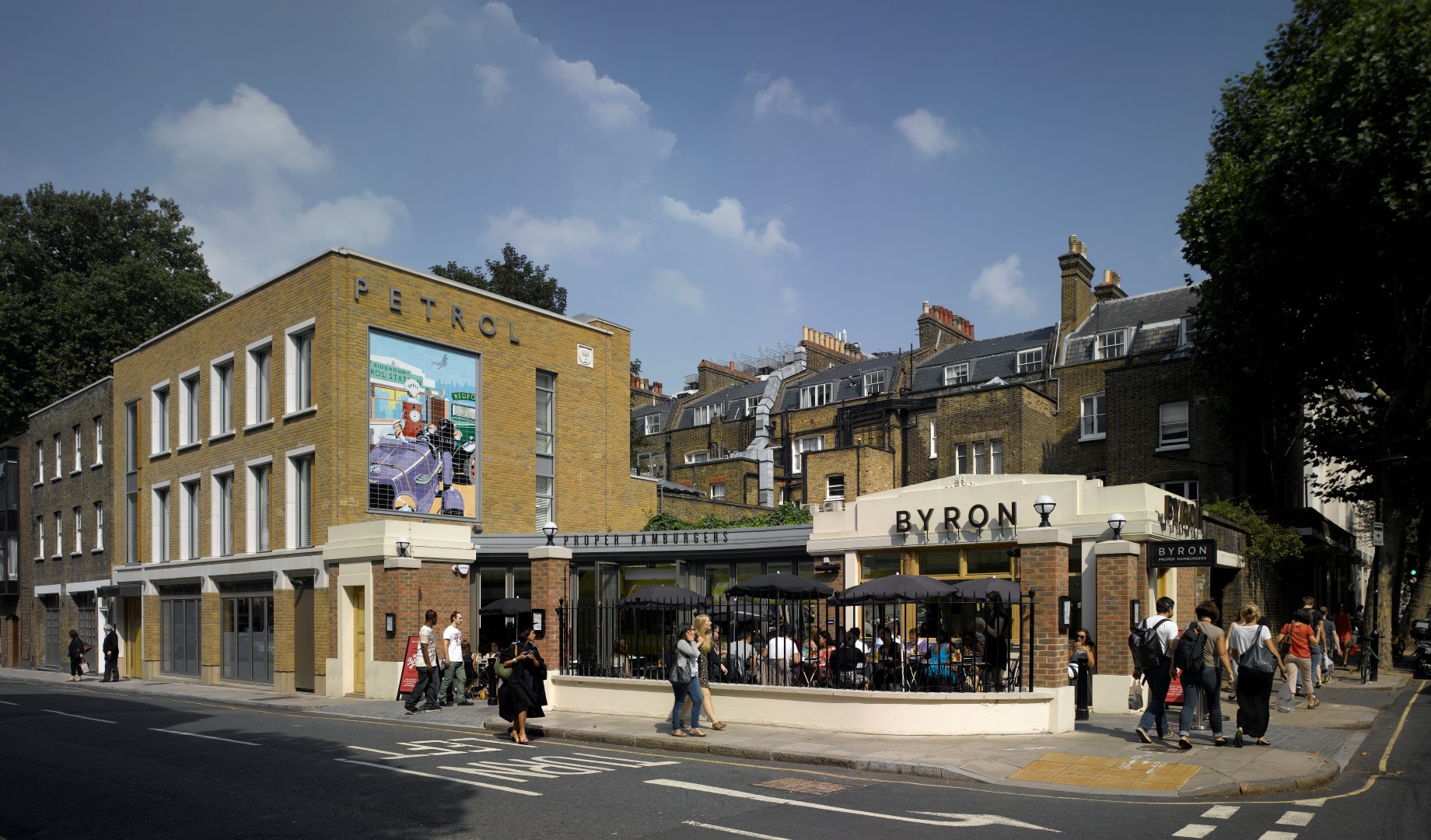 Put some colour in your tank gas stations turn into art popups
