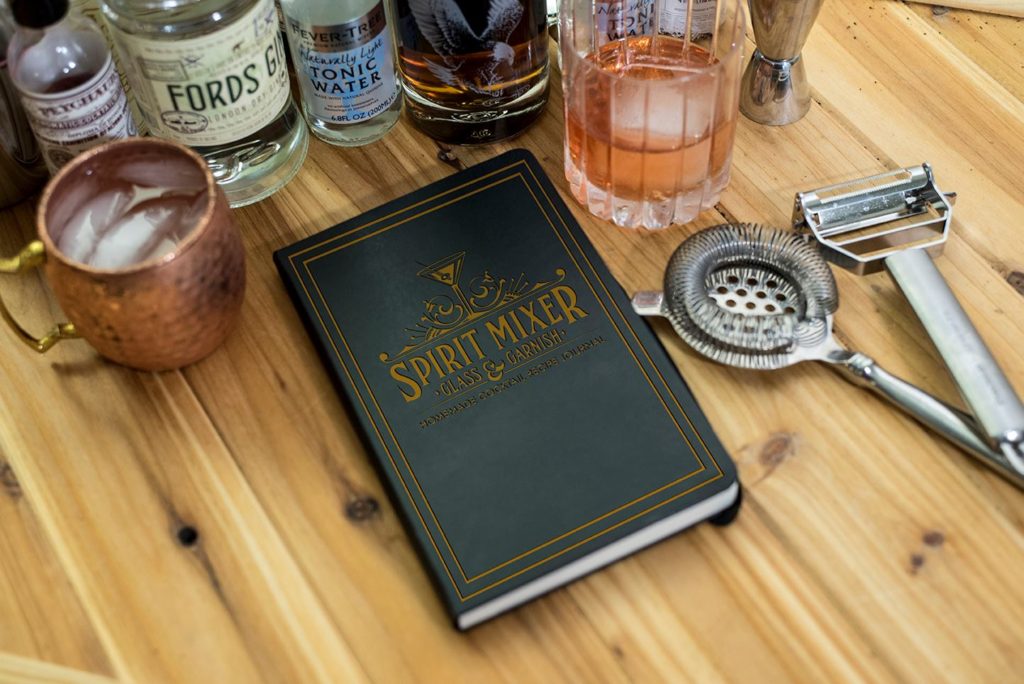 Spirit, Mixer, Glass & Garnish Garnish