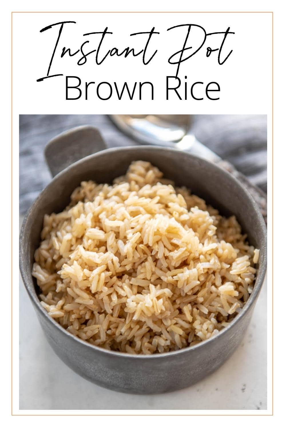 Instant Pot Brown Rice Garnished Plate