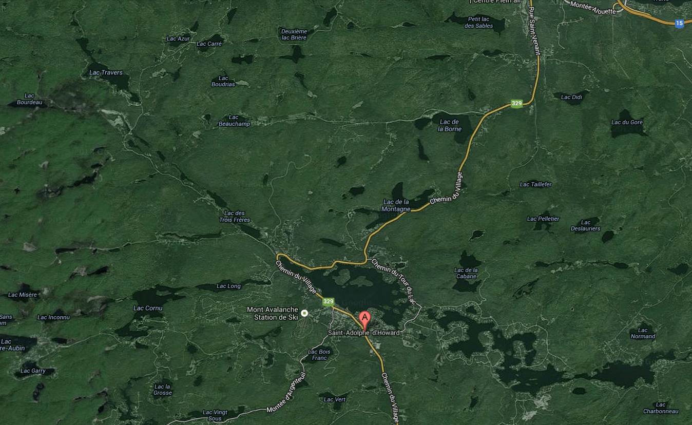 OVNI à StAdolphed'Howard le 16 janvier 2014 quatre témoins Groupe