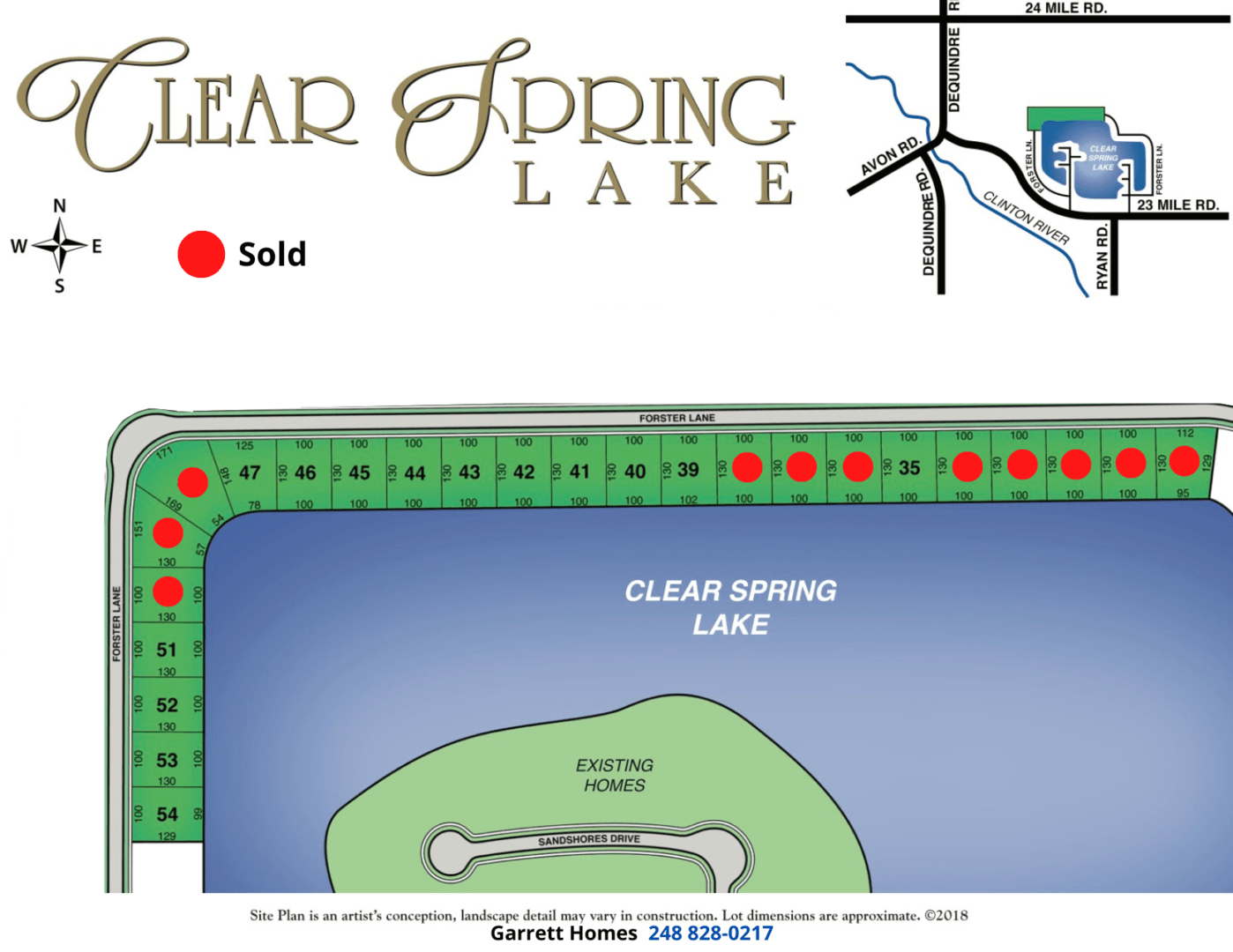 Clear Spring Lake New Home Builder in Michigan Garrett Homes