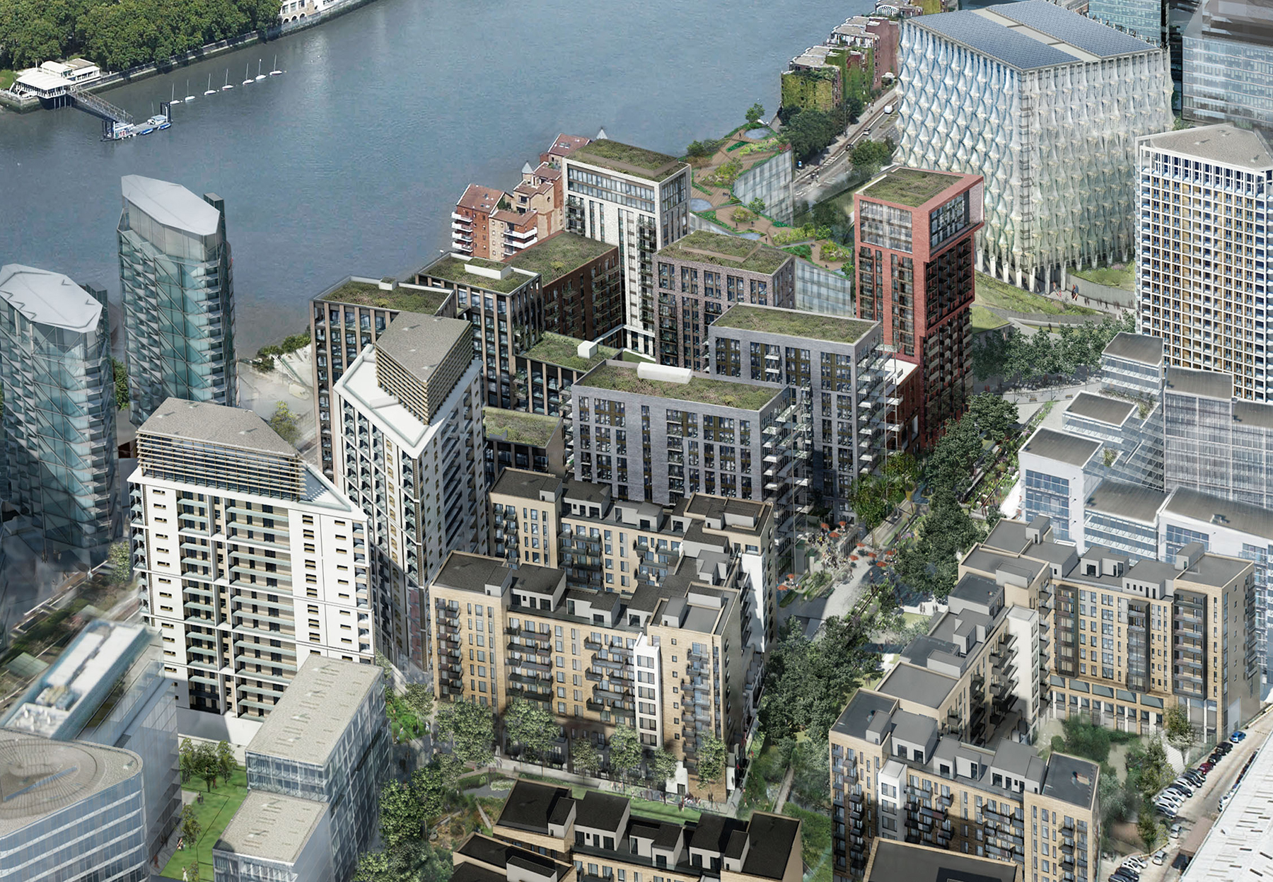 Embassy Gardens development, Nine Elms, London SW8