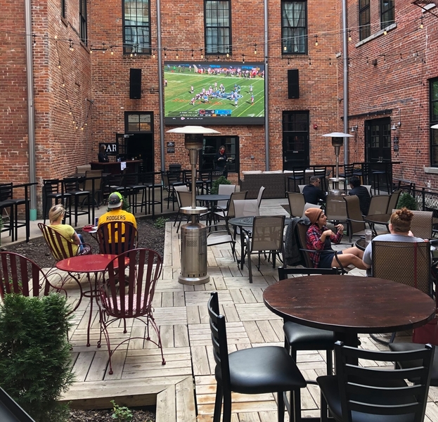 Courtyard Gary Dolphins Iron Bar