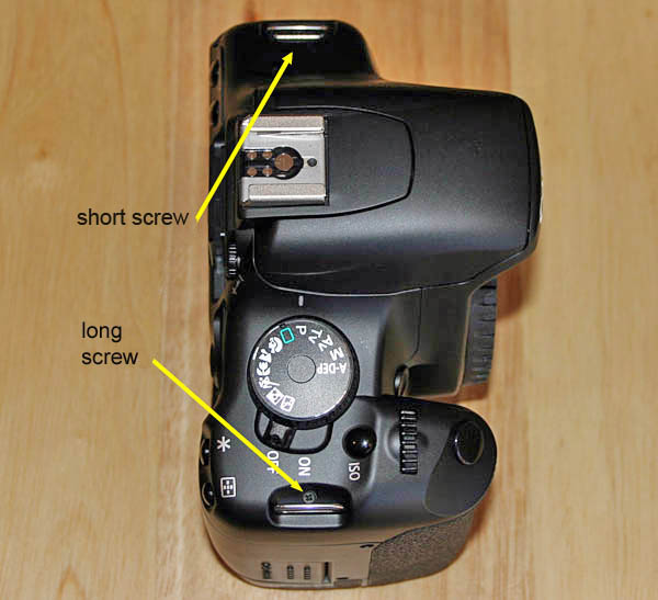 Canon Digital Rebel XSi (450D), XS (1000D), T1i (500D) , T2i (550D), T3