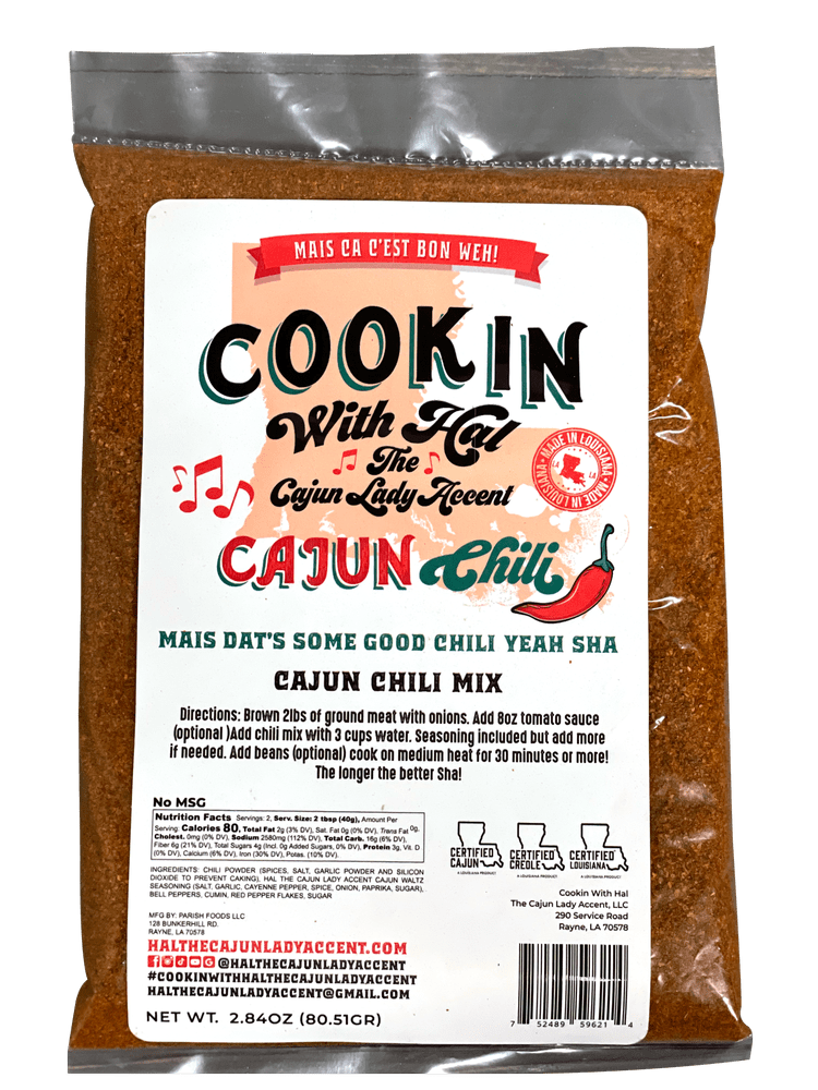 Cookin With Hal The Cajun Lady Accent Cajun Chili Mix Gary Matte Hardware