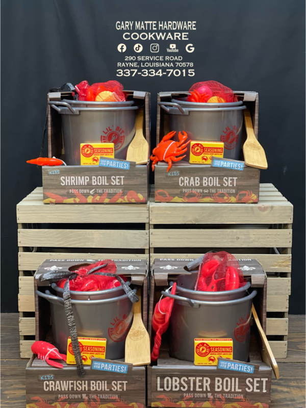 Lil Bit Boil Set Gary Matte Hardware