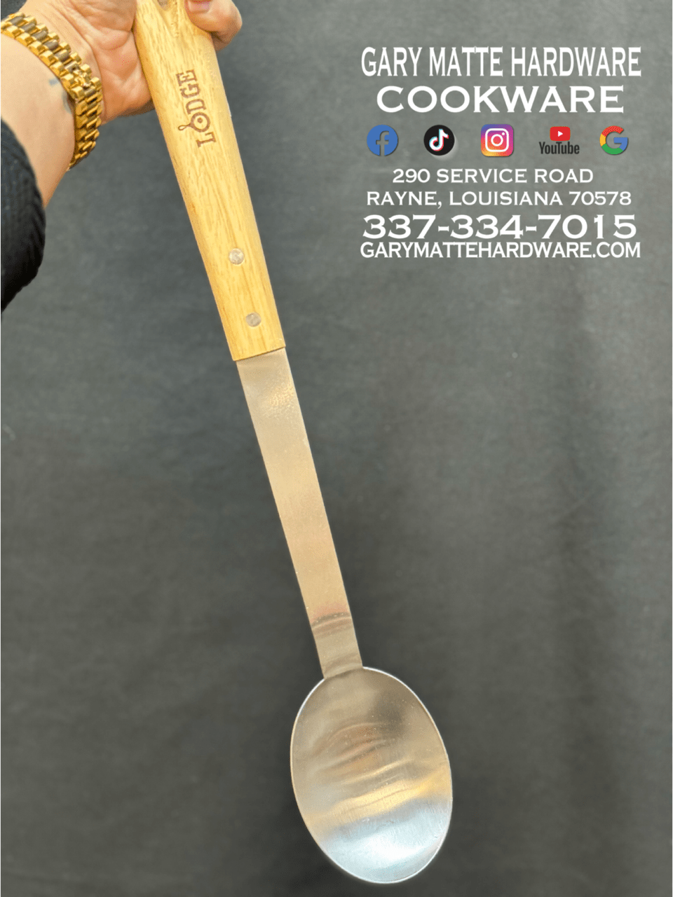 Lodge Outdoor Spoon Gary Matte Hardware