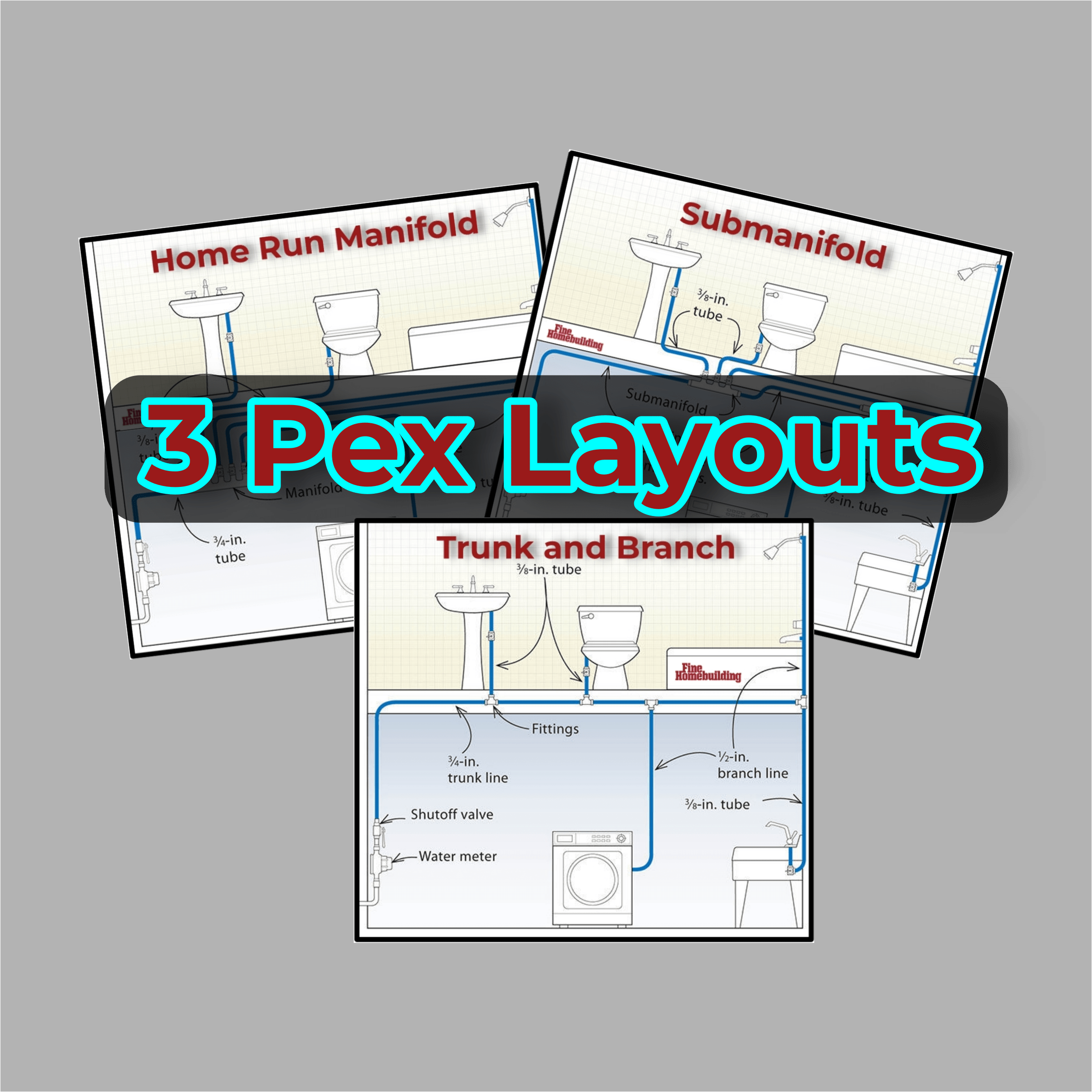 Three Ways to Distribute Your Water With PEX Pipe