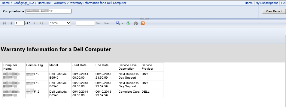 Dell Warranty Reporting via ConfigMgr Dell Warranty API GARYTOWN