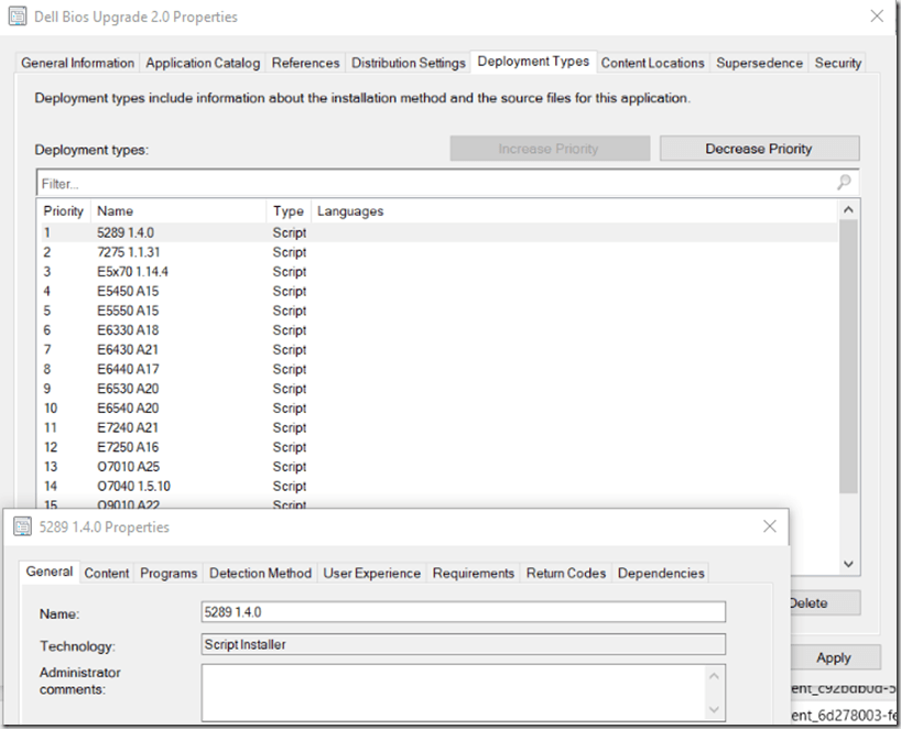 Dell Bios Updates ConfigMgr App Model Post OSD GARYTOWN ConfigMgr