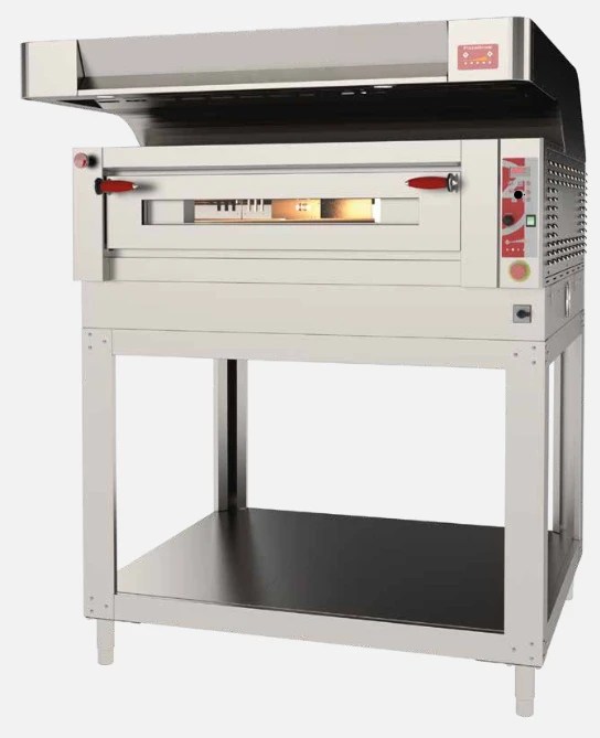 GP Pizza oven with pyrolysis function FRANCESCO with stand and hood