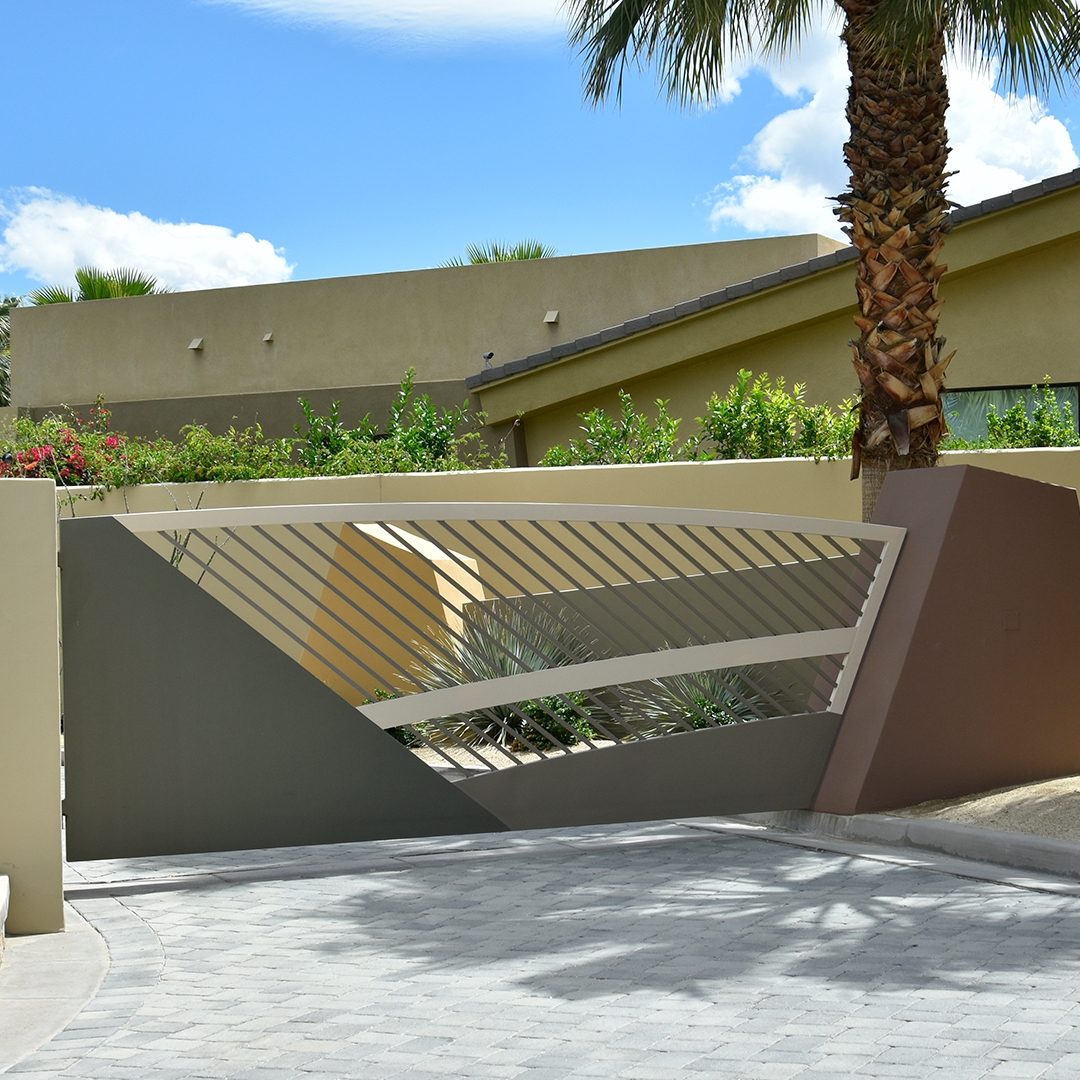 Brown Contemporary Gate