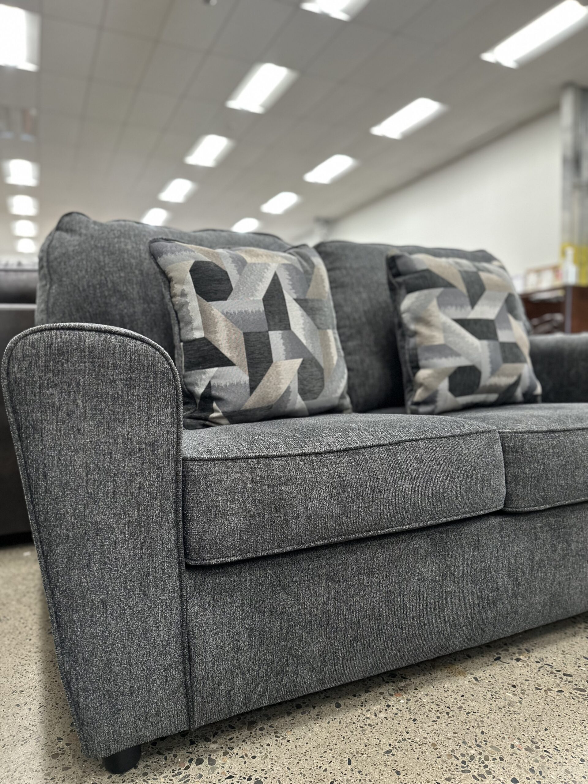 Ashley Loveseat in Cascilla Slate Gates Home Furnishings Grants