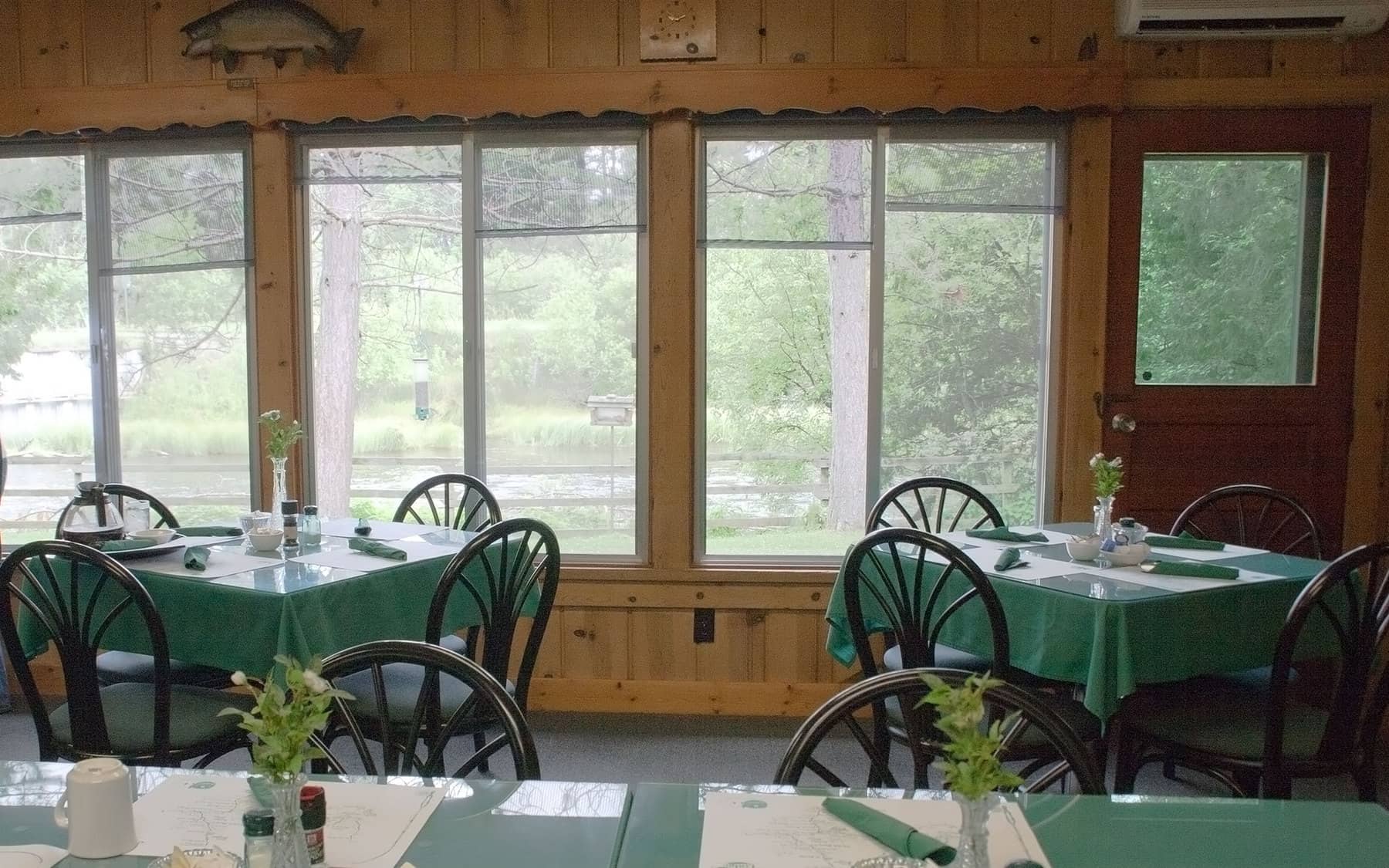 Inside the restaurant. Gates Au Sable Lodge