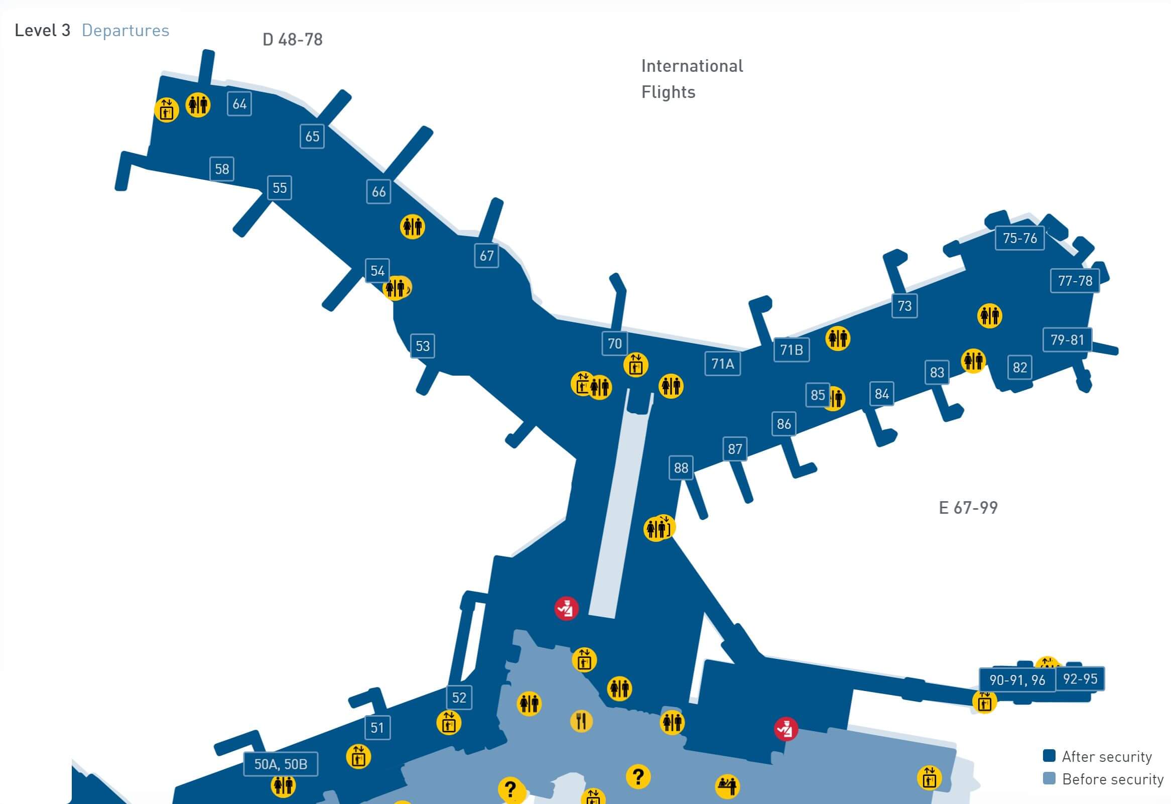 Vancouver Airport Departures Map Plaza Premium Lounge Vancouver International Terminal (US Departures)