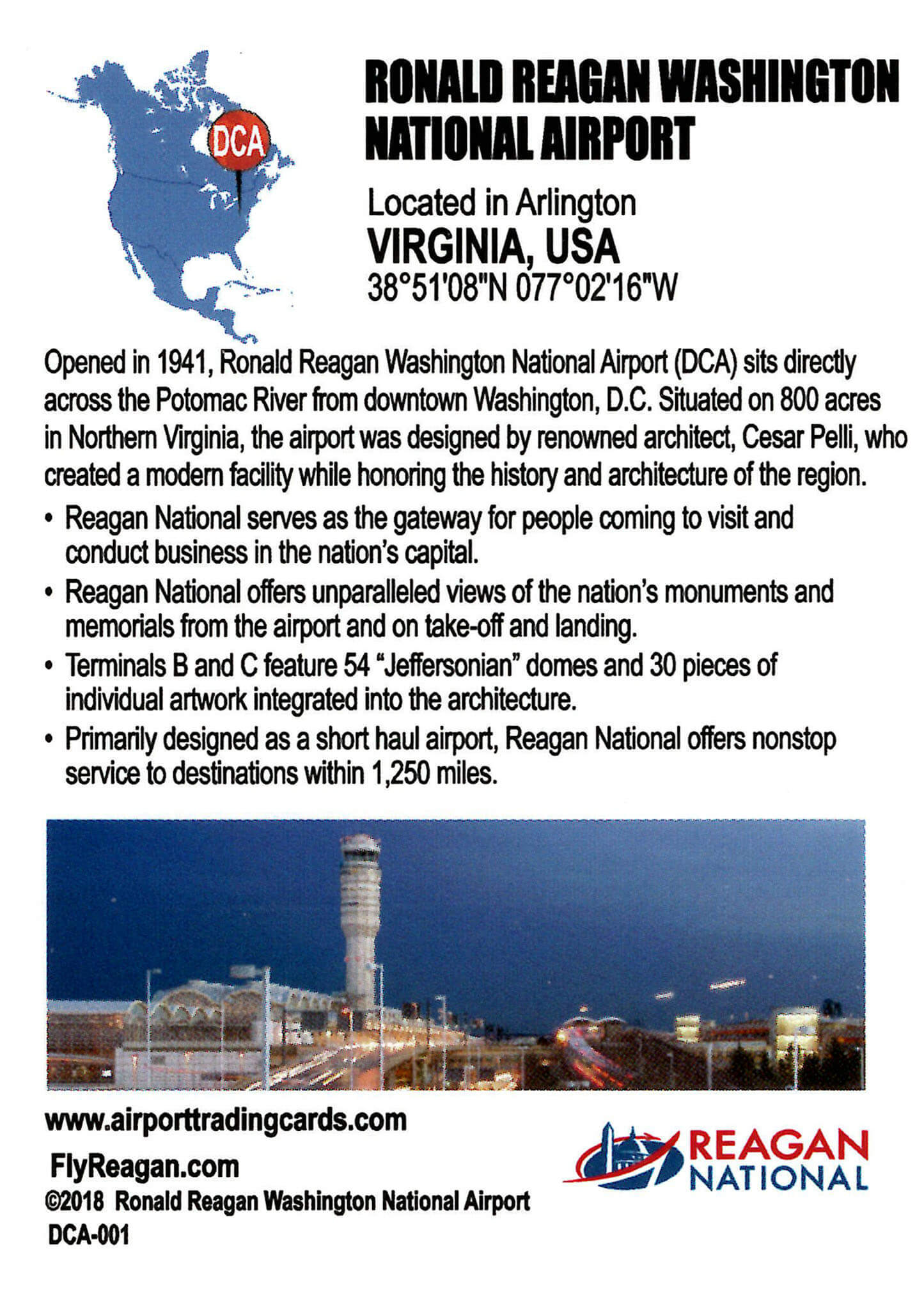 DCA Ronald Reagan Washington National Airport (2018) Gate to Adventures