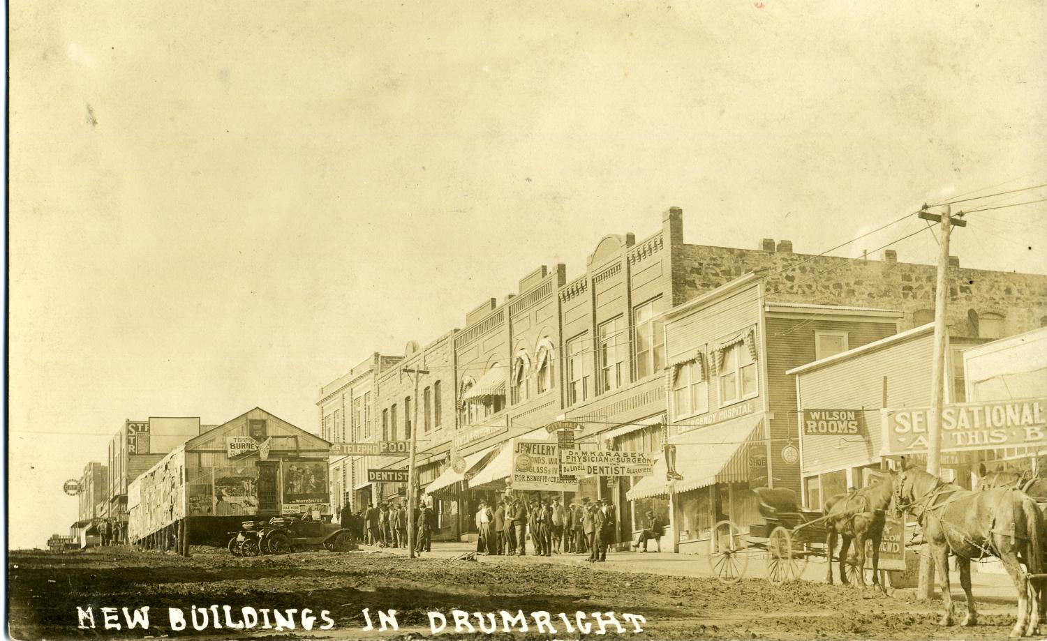 Drumright Oklahoma Street Scene The Gateway to Oklahoma History