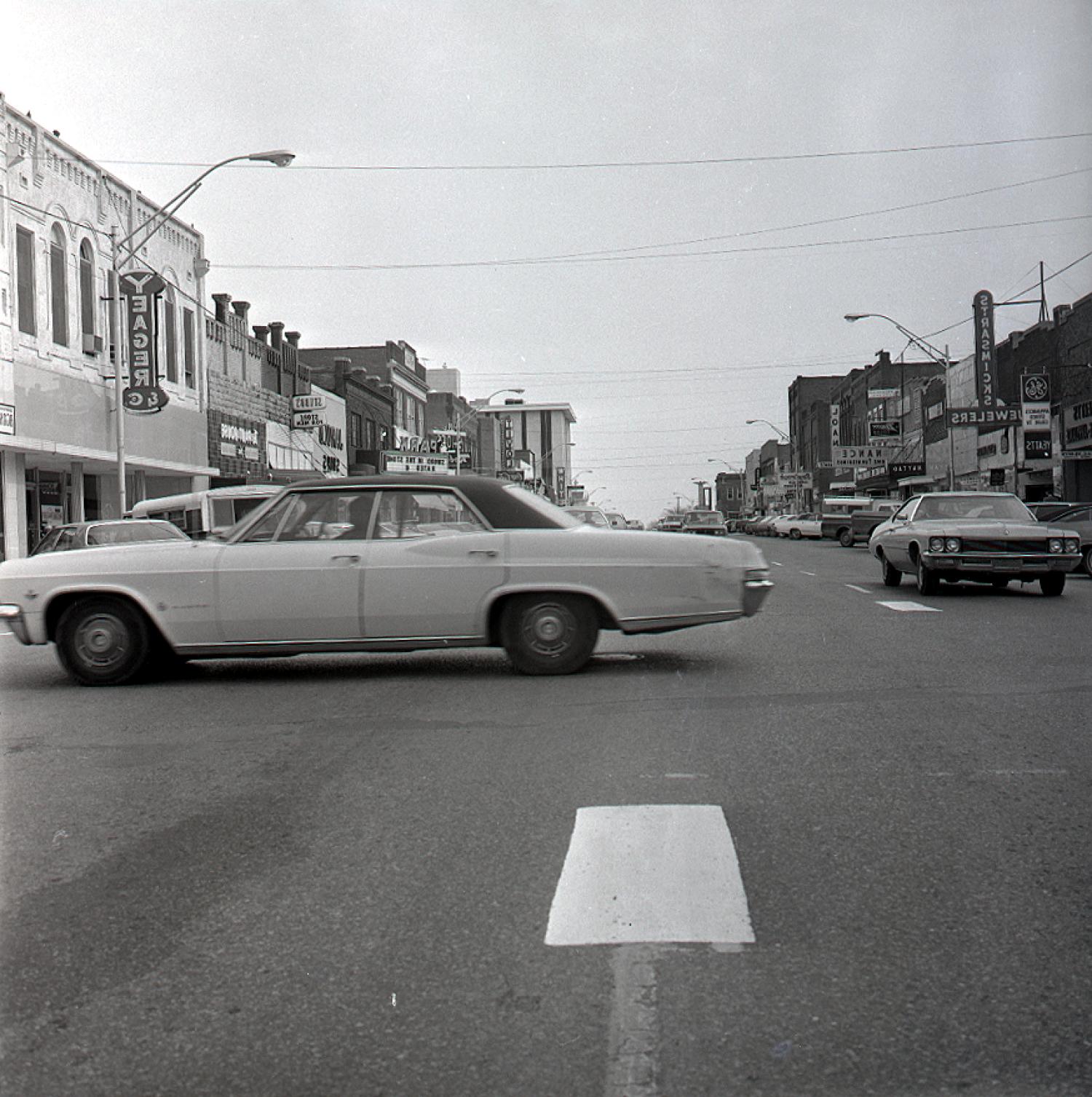 Views of Main Street in Ardmore, c1965. The Gateway to Oklahoma History