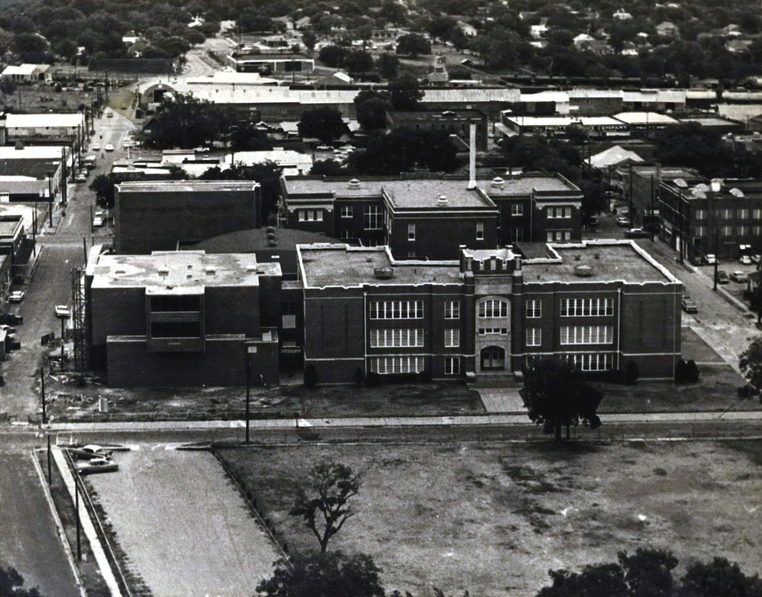 Aerial view of the Ardmore High School and Junior High School complex. The Gateway to Oklahoma