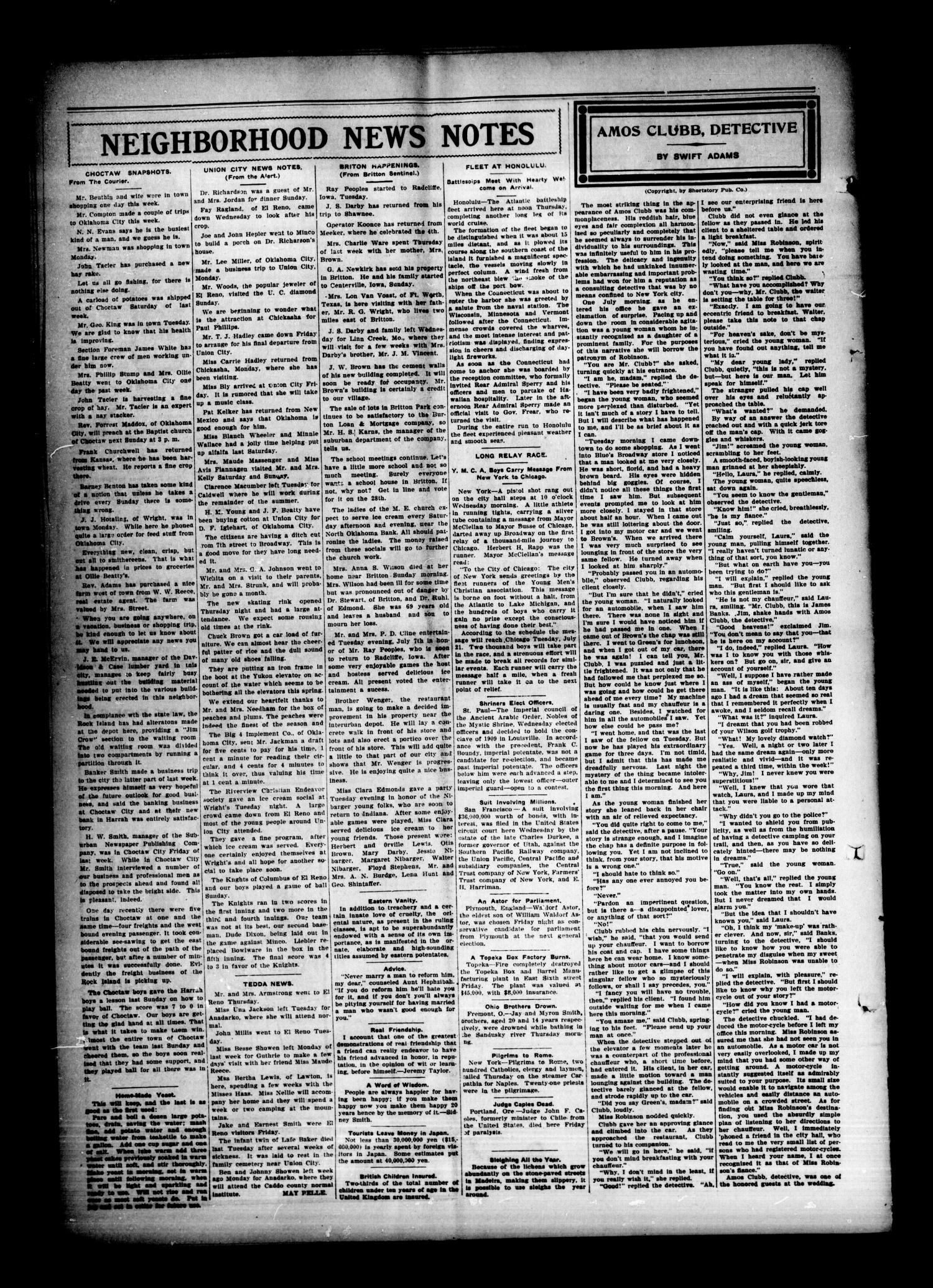 Wheatland Weekly Watchword. (Wheatland, Okla.), Vol. 1, No. 12, Ed. 1