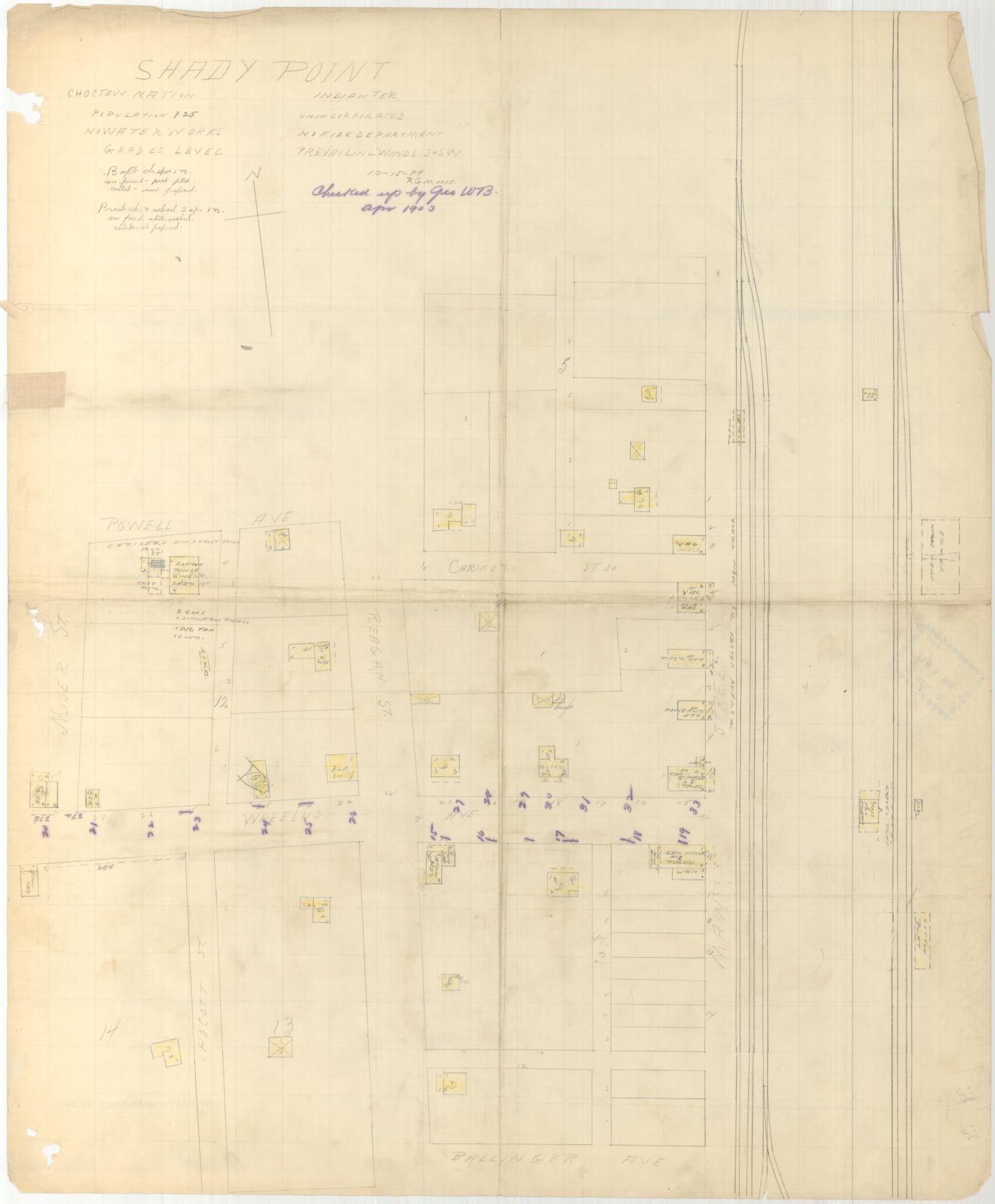 Shady Point, 1903 Side 1 of 1 The Gateway to Oklahoma History
