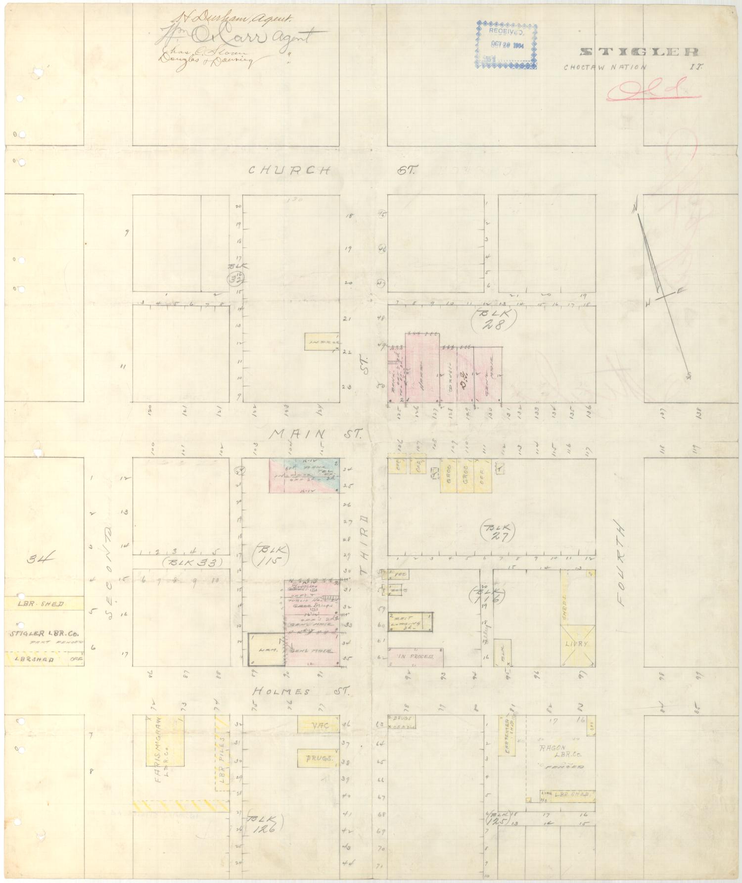 1918 Stigler Oklahoma Map Stigler, Undated The Gateway to Oklahoma History
