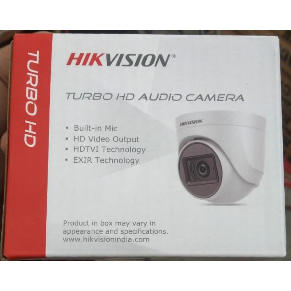 HIKVISION 2MP DOME INBUILT AUDIO CAMERA DS2CE76D0TITPFS